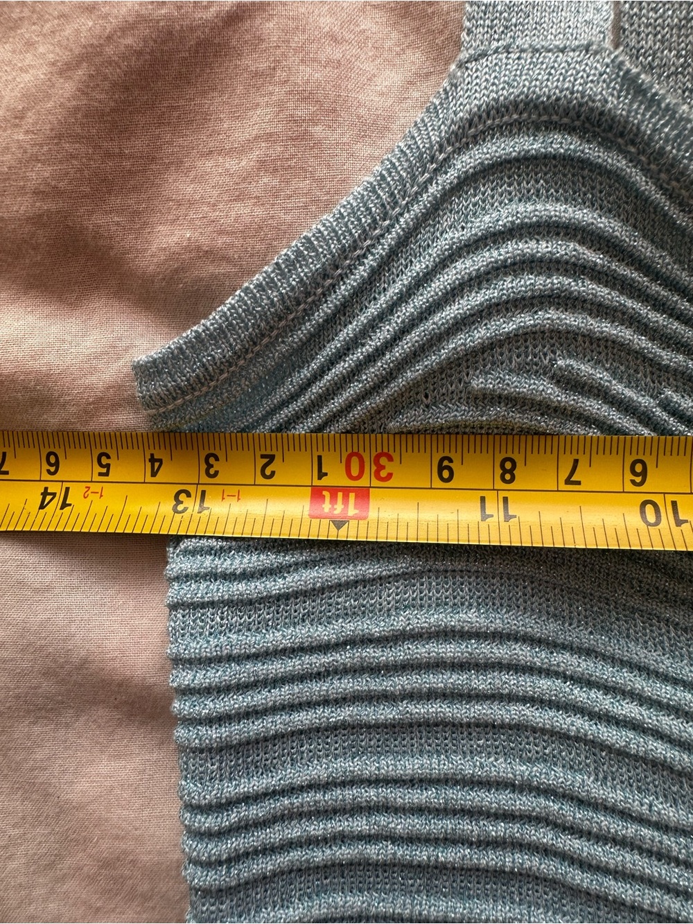 Endless Rose Blue Pleated Knit Maxi Dress Tie Strap Size M - Picture 6 of 11